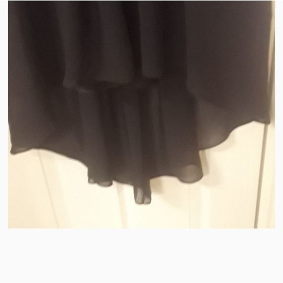 High Low Black and Nude Dress. - Picture 14 of 16